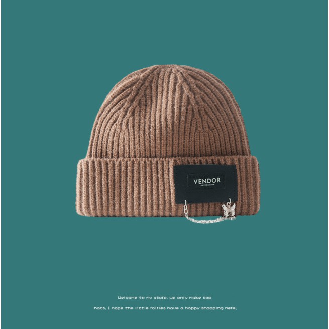 Mũ len Vendor City Cycle Beanie phong cách Hàn Quốc