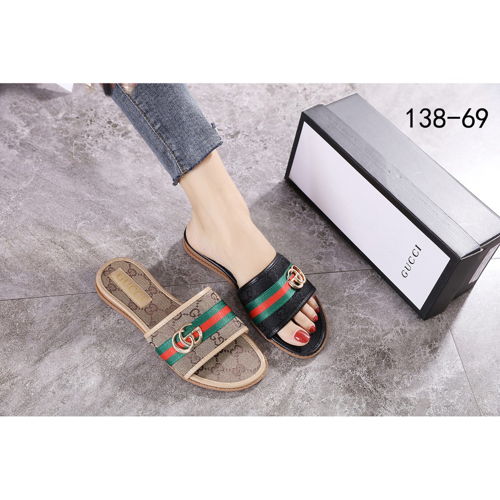 Giày Sandal Gucci Đế Bằng 138-69 X