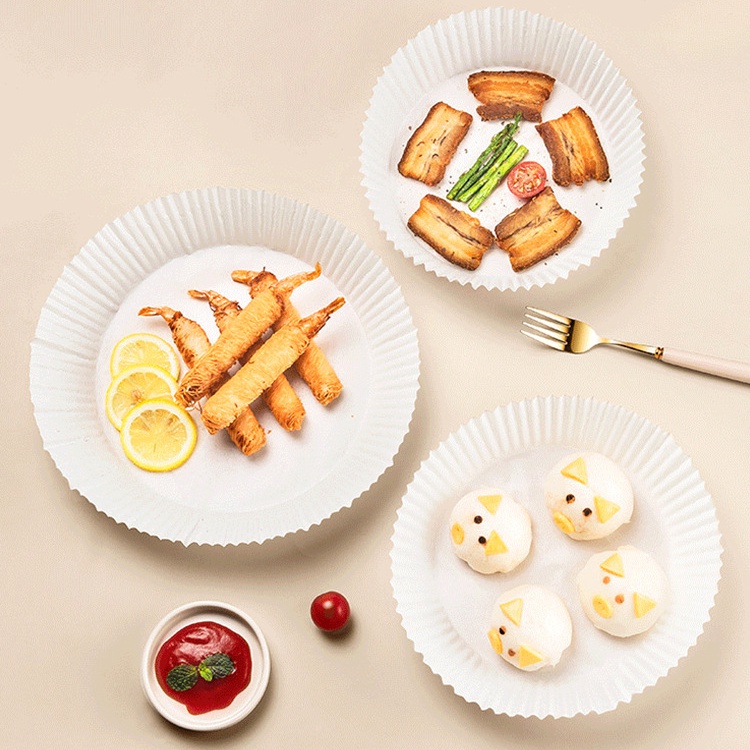 Giấy Lót Nồi Hấp Chống Dính Hình Tròn Dùng Một Lần