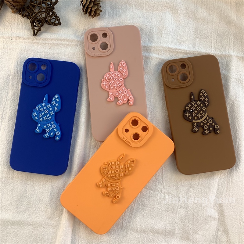 Ốp điện thoại TPU silicon mềm HỌA TIẾT chú chó dễ thương cho Iphone 13 12 11 Pro Max 7 8 Plus XR X XS