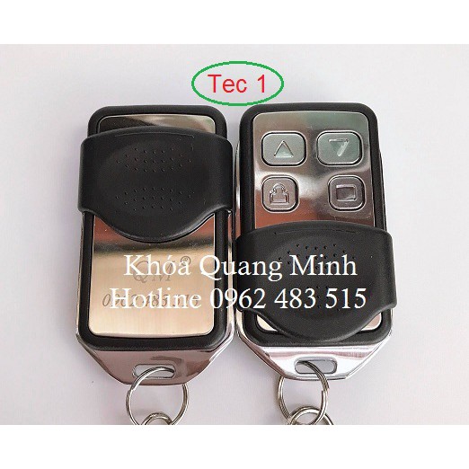 Điều khiển cửa cuốn TEC inox mã gạt 433mhz