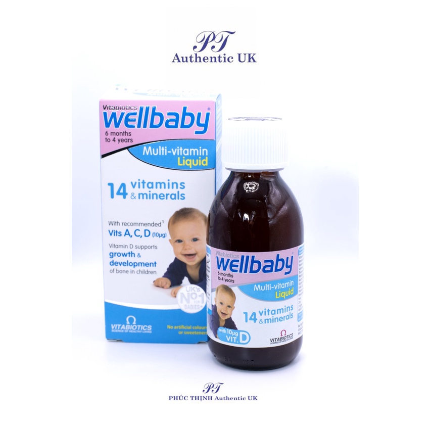 Multi Vitamin Wellbaby Liquid Bổ Sung Vitamin - Hàng Anh Date Mới Nhất