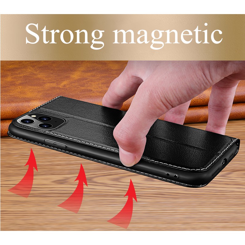 Bao Da Điện Thoại Nắp Lật Từ Tính Dạng Ví Cho iphone 15 14 13 11 pro max x xr xs 7 8 plus 12