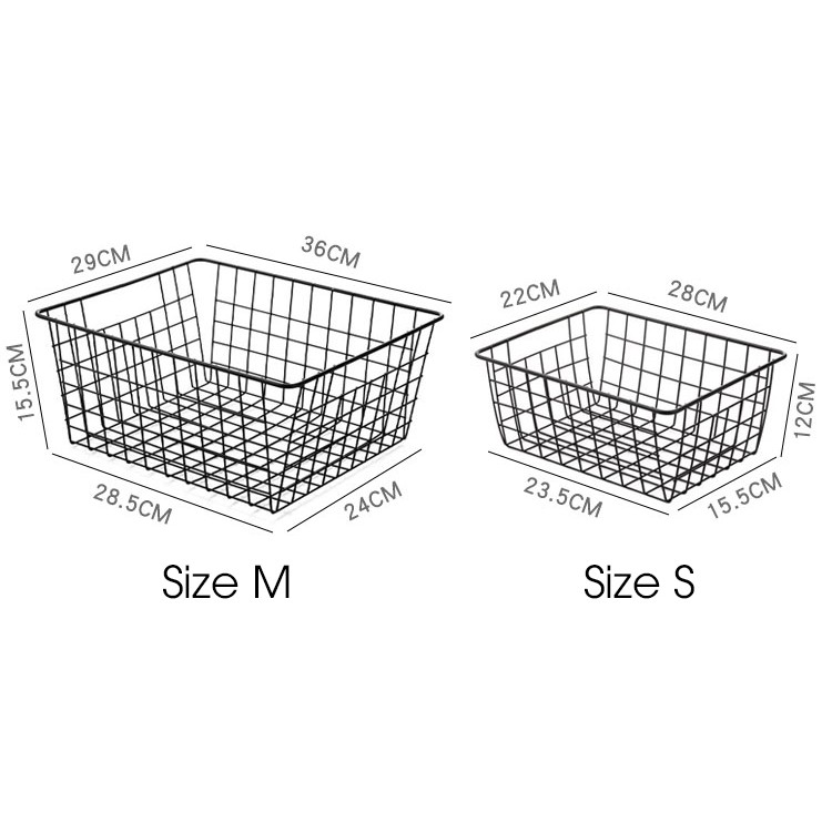 Giỏ sắt đựng đồ cao cấp - Phụ kiện tiện ích - Gippy Decor