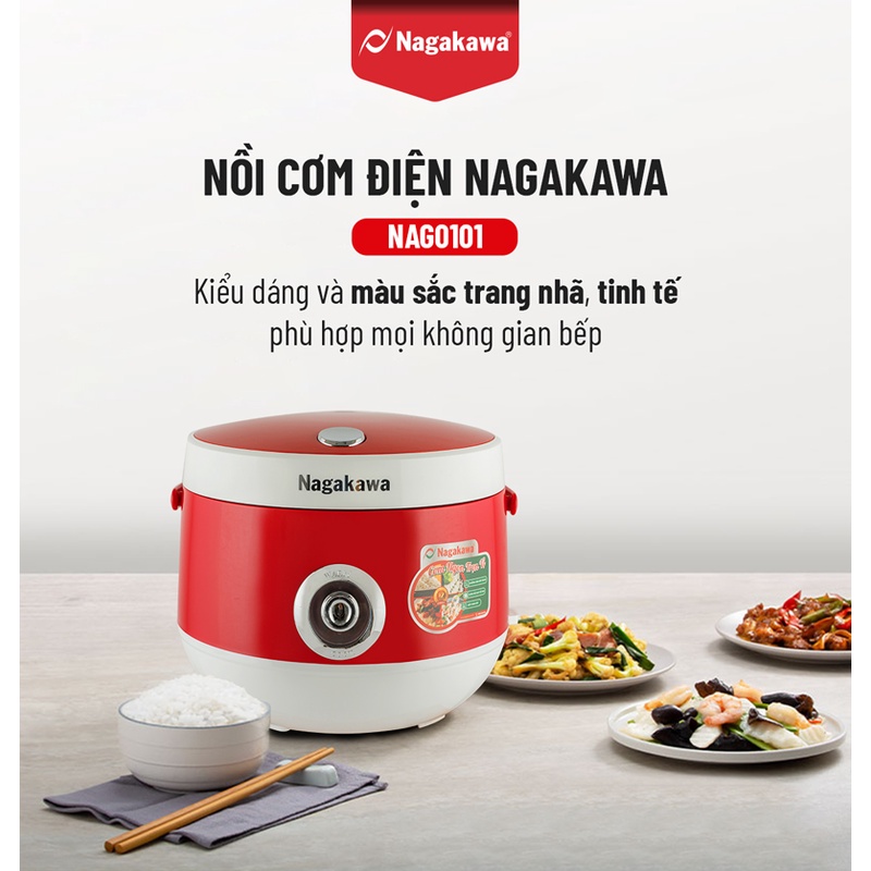 Nồi Cơm Điện Nagakawa NAG0101 (1.8l ) - Gia Dụng SAPOO