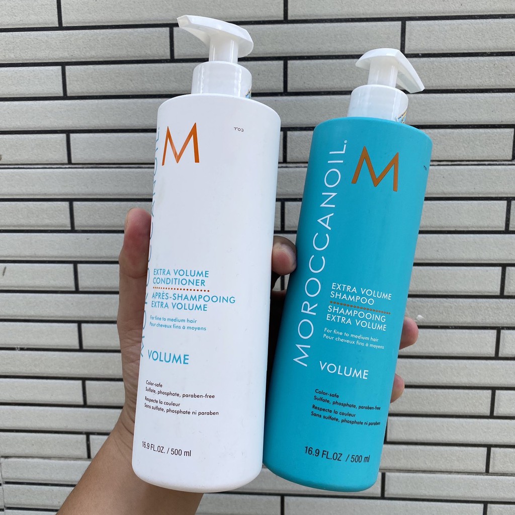 Chính hãng  Dầu gội xả tăng phồng Moroccanoil Volume Extra 500mlx2