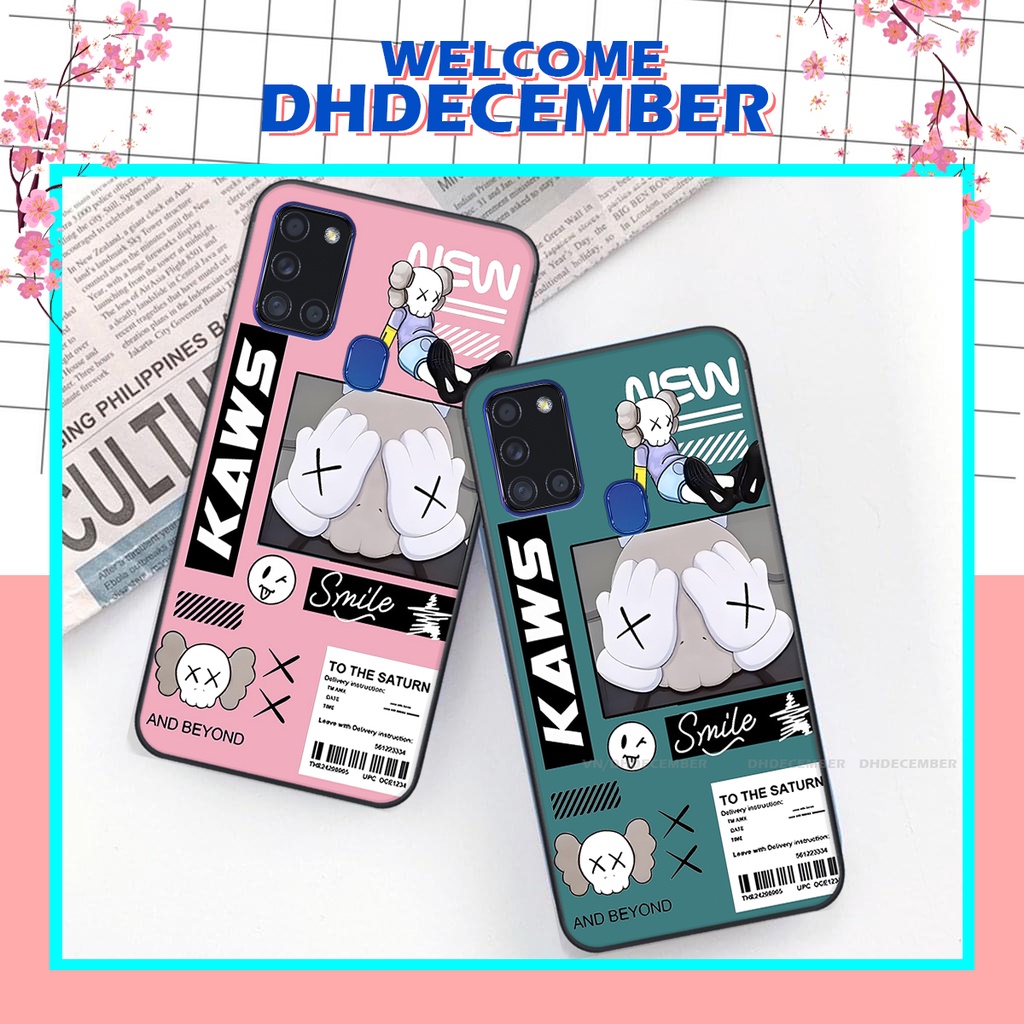 Ốp lưng Samsung Galaxy A21S in hình gấu K@ws, gấu nâu, dor@emon RẺ- ĐẸP- BỀN