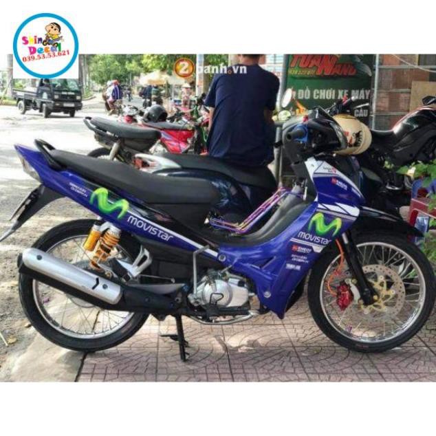 Tem rời jupiter Movista dán xe xanh gp