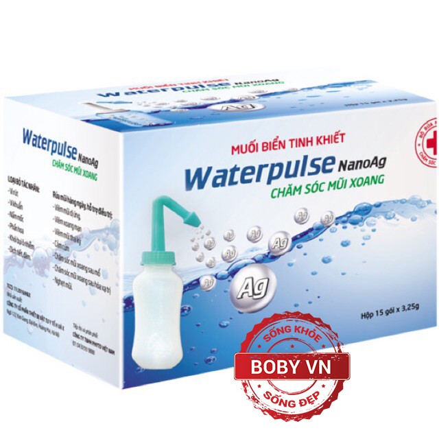 Gói muối biển nano Waterpulse Hộp 15 gói - An toàn