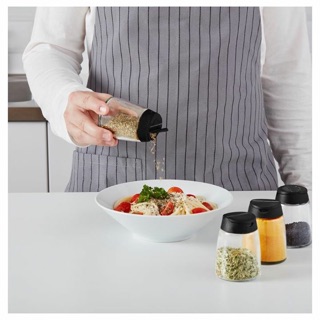 Set gia vị nắp đen ikea