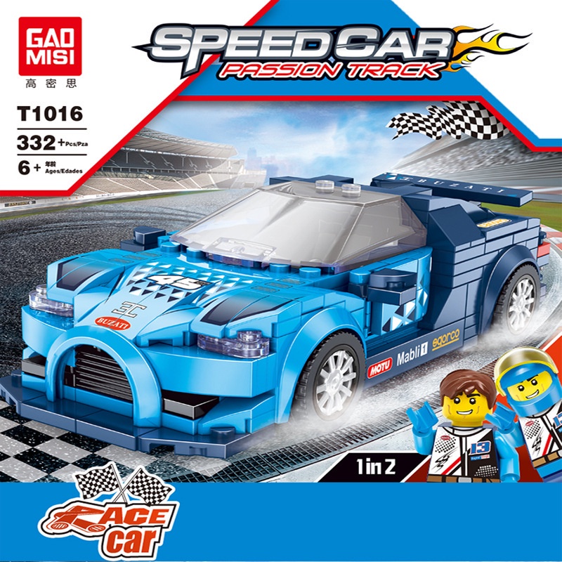 Bộ đồ chơi lắp ráp mô hình xe đua Ferrari Porsche T1013-20