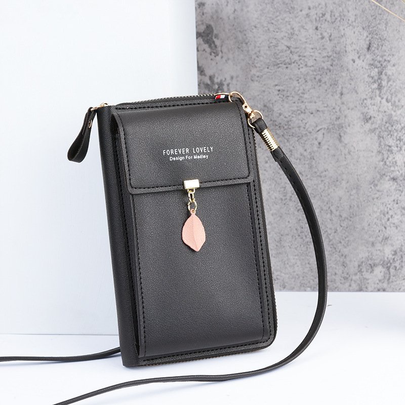 Ví nữ dài cầm tay dây đeo chéo nhiều ngăn tiện dụng họa tiết thời trang HX145