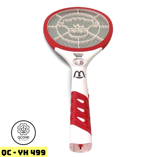 Vợt bắt muỗi bằng điện chính hãng QCONE THAILAND YH499  - Tích hợp đèn led thu hút muỗi và led 7 màu