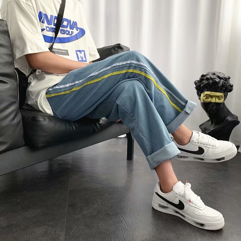 Fashionable and youthful fashion drawstring jeans for men | BigBuy360 - bigbuy360.vn