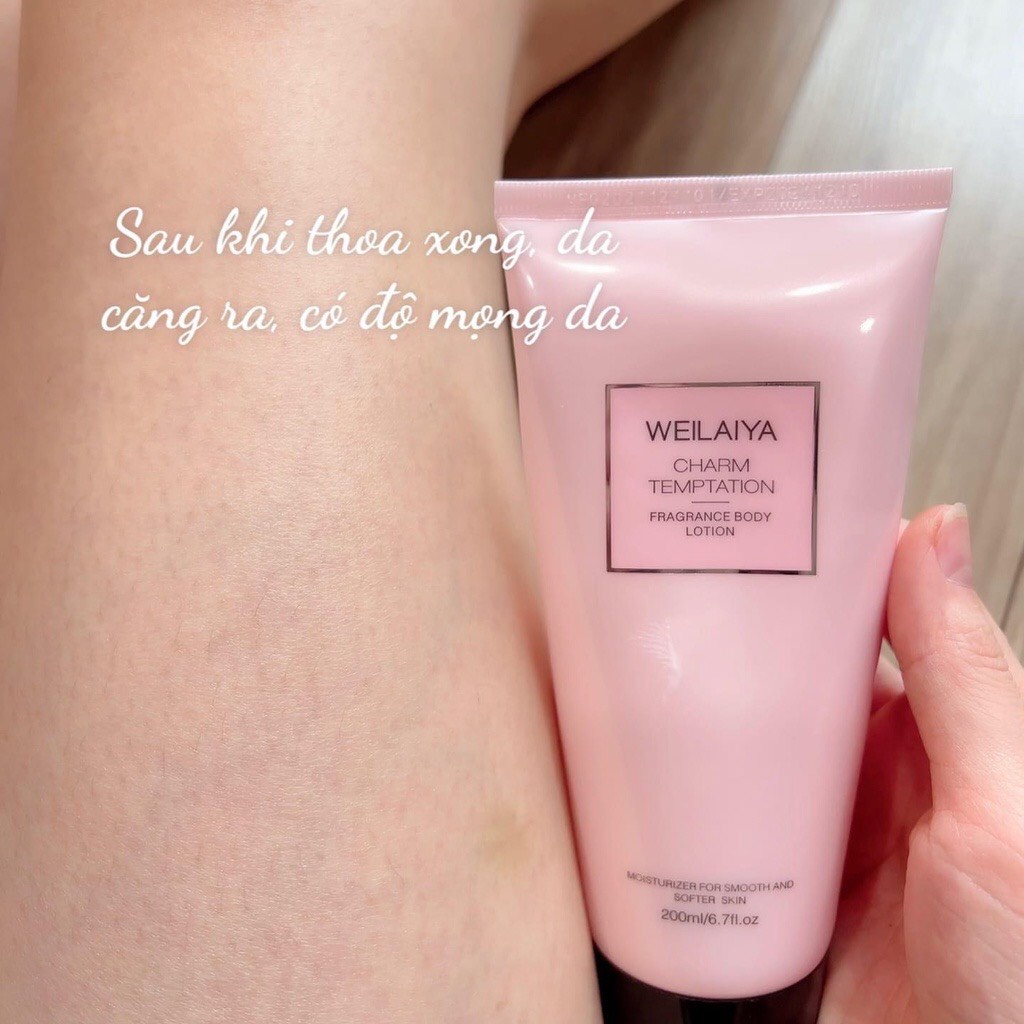 Sữa Dưỡng Thể Body Lotion Weilaiya, Triết Xuất Tinh Chất Hoa Hồng, Dưỡng Ẩm, Dưỡng Trắng Vượt Trội 200ml [ CHÍNH - HÃNG]