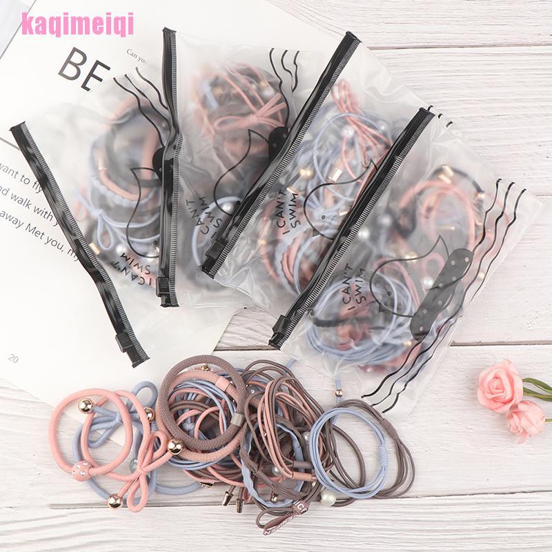 25 Dây cột tóc co giãn đính ngọc trai giả thời trang cho nữ
