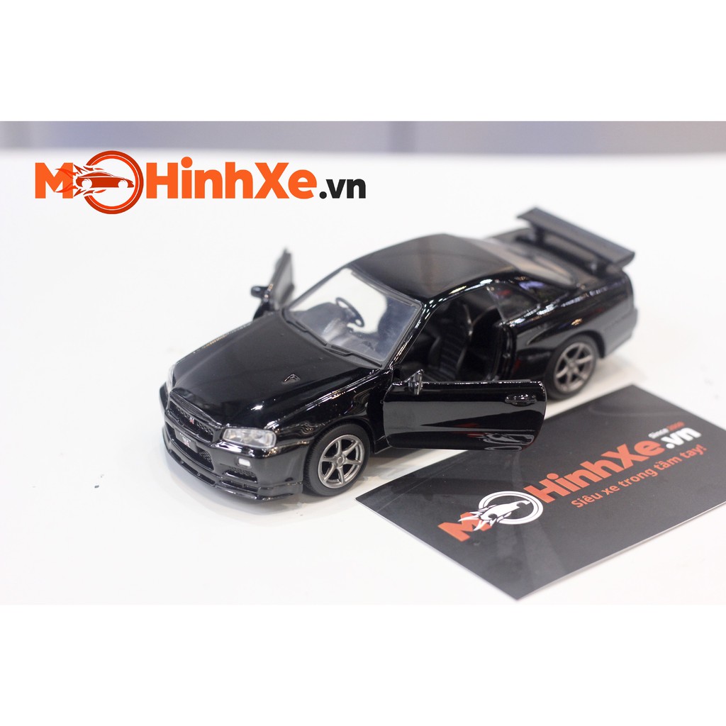 Mô Hình Xe Nissan GT-R R34 1:36 Jackiekim