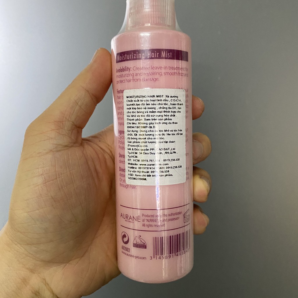 Xã lỗ Date 3/4/2023 Xịt dưỡng tóc Aurané 200ml
