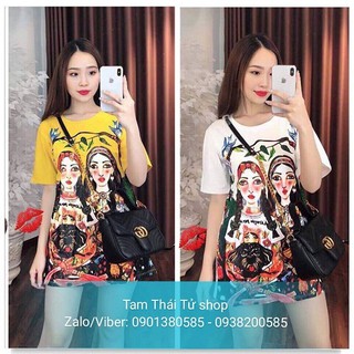 ÁO THUN IN HÌNH 2 CÔ GÁI