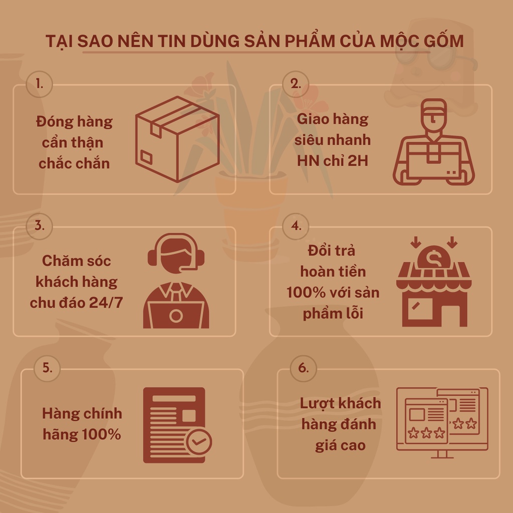 Bình hoa gốm Bát Tràng cao cấp cắm hoa vẽ tay thủ công trên nền men mộc vintage trang trí phòng khách đẹp Mộc Gốm MG78