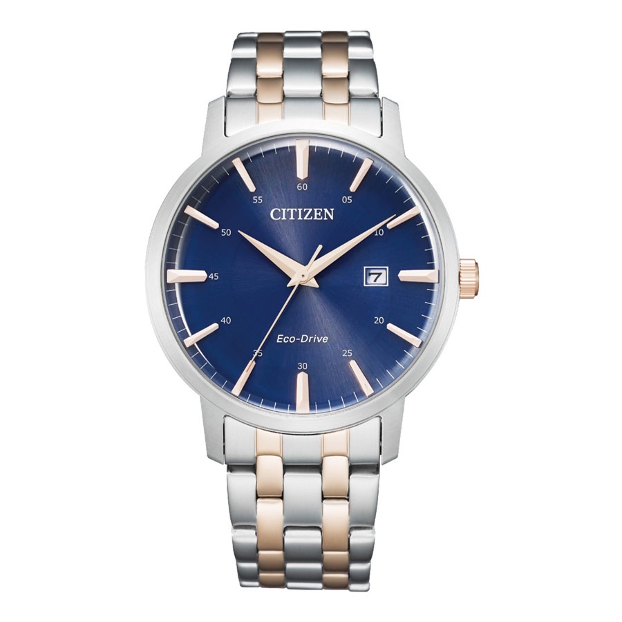 Đồng Hồ Nam Citizen Dây Thép Không Gỉ BM7466-81L - Mặt Xanh