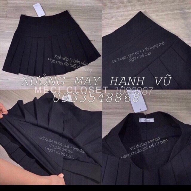 [CHẤT ĐẸP] CHÂN VÁY XẾP LY TENNIS XINH XINH