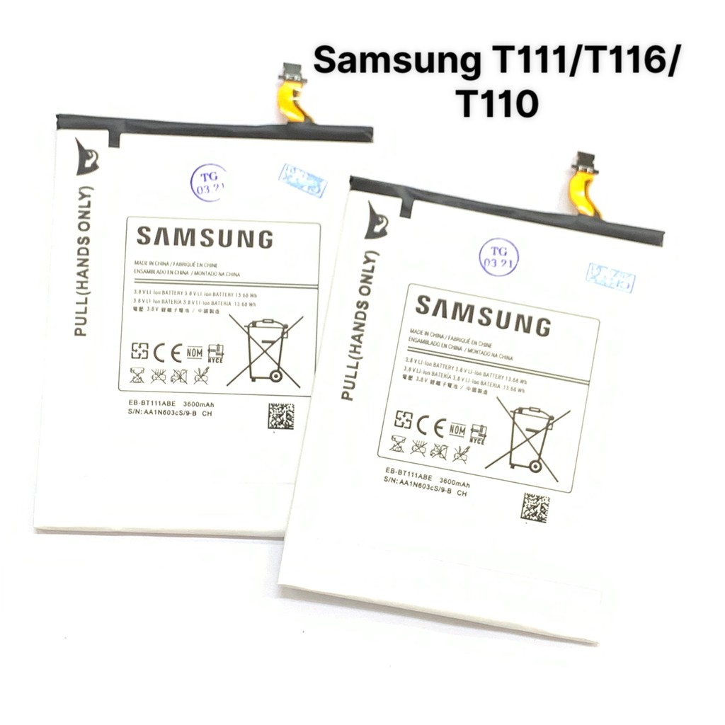 Pin Samsung Tab T111 / T110 / T116 / Tab 3 Lite / Tab 3V (EB-BT115ABC / 3600mAh) Bảo hành 3 tháng - LỖI 1 ĐỔI 1