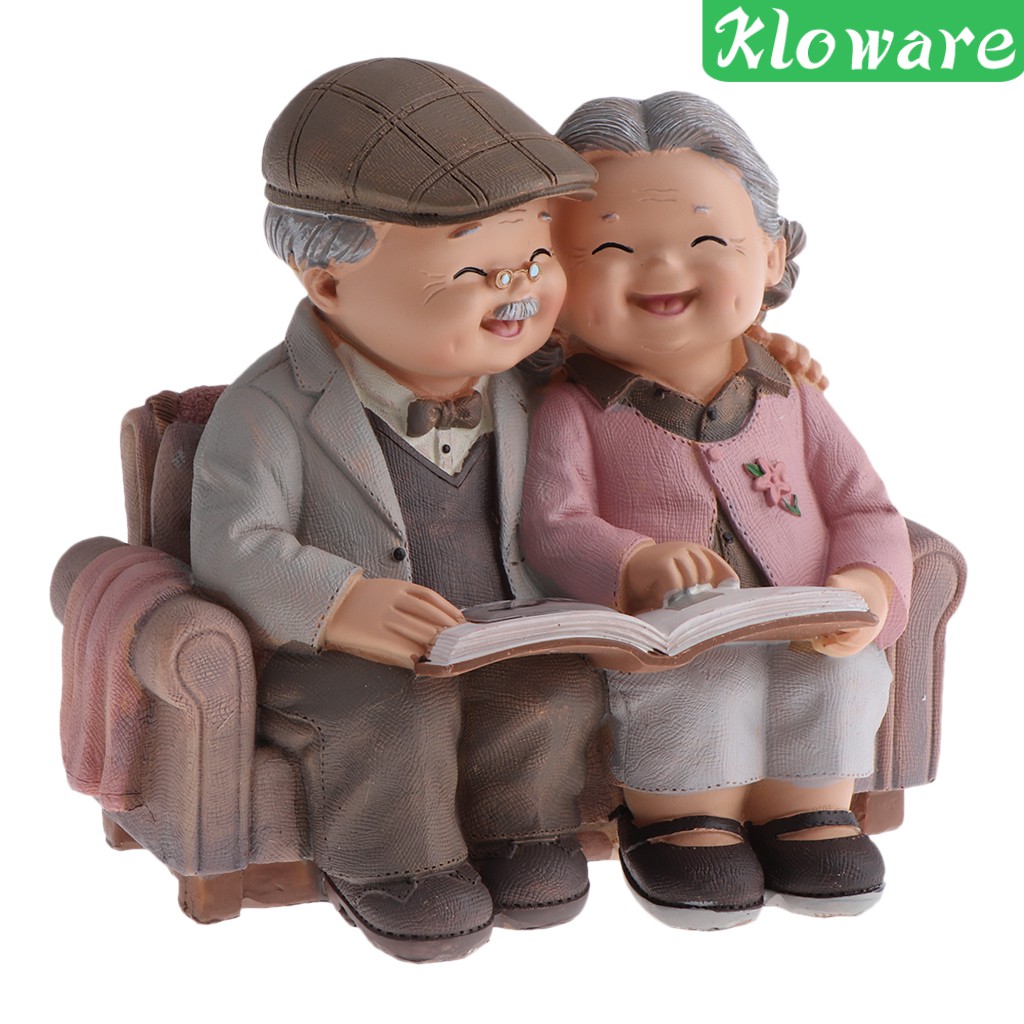 [Kloware] Tượng Cặp Đôi Lãng Mạn Thu Nhỏ Trang Trí Tiểu Cảnh Bonsai Cổ T