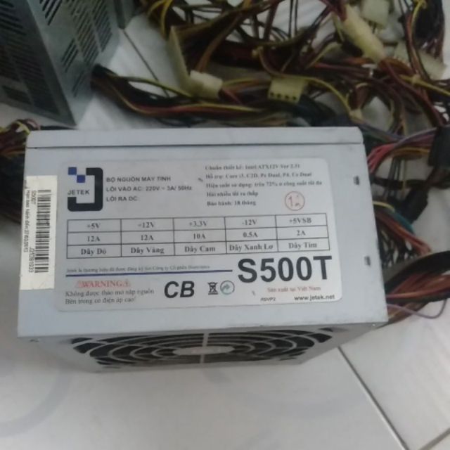 Bộ nguồn ATX JETEK S500T THÁO MÁY ZIN