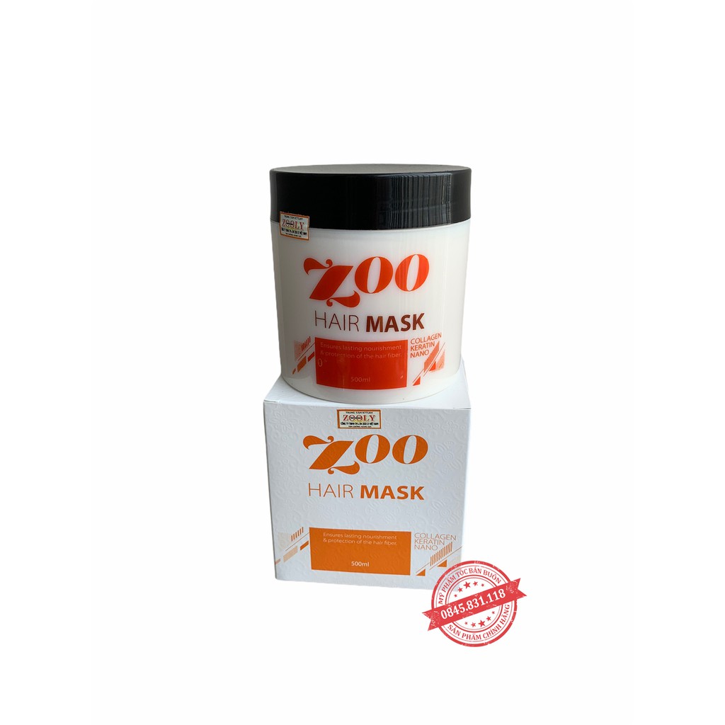 Kem ủ tóc KERATIN COLLAGEN  ZOO 500ML - Ủ hấp tóc cung cấp dưỡng chất KERATIN tự nhiên CT57