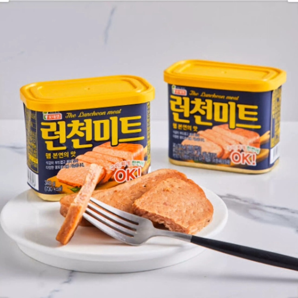 [ COMBO 2 HỘP] Thịt Hộp Lotte The Luncheon Meat Hàn Quốc 340g-[Date :2024]