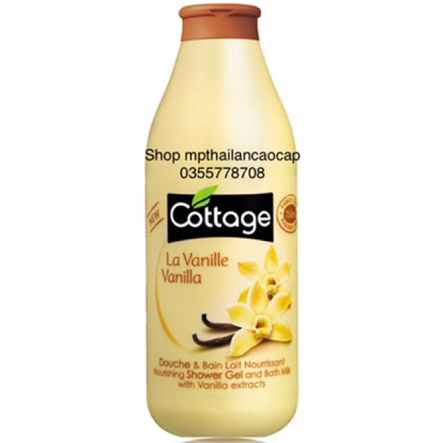 [Mã MPTL giảm 40% đơn 300K] Freeship 99k - Sữa Tắm COTTAGE - Pháp 750 Ml