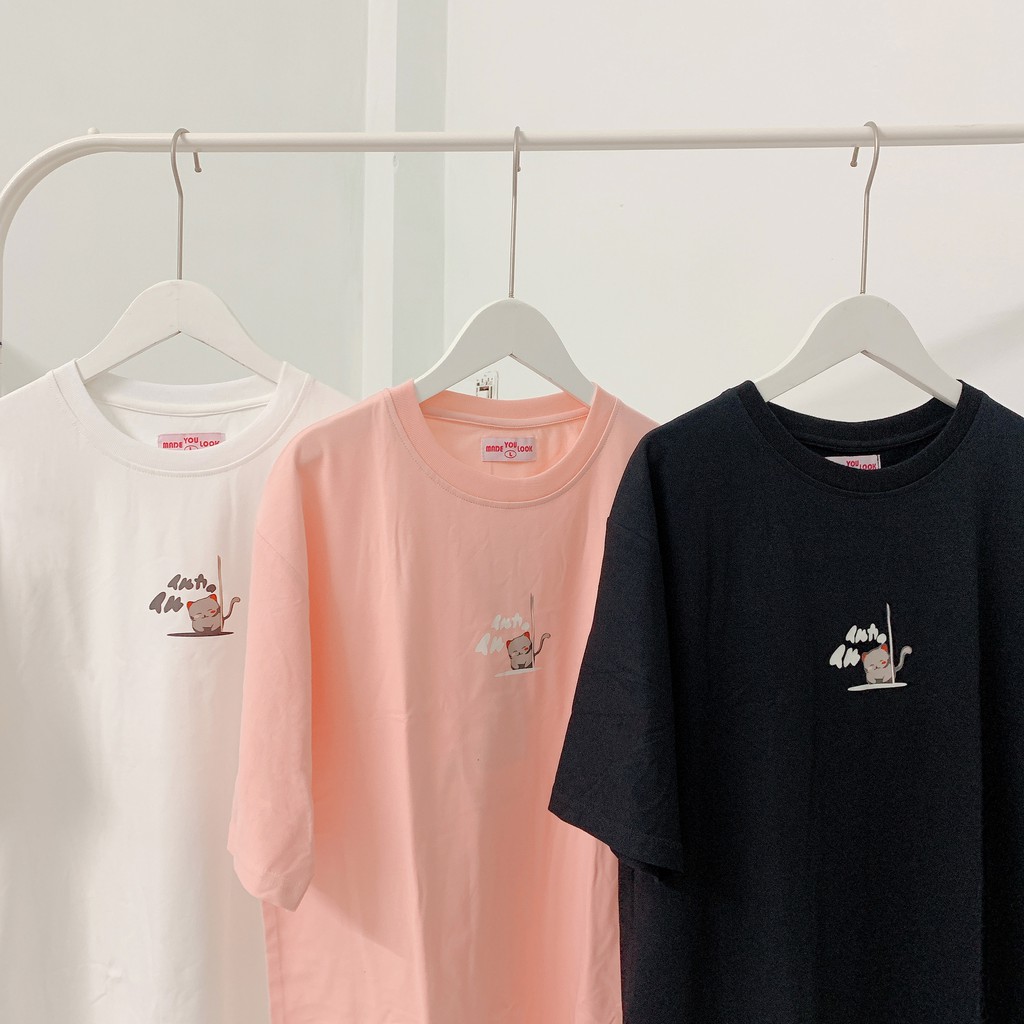 Áo thun tay lỡ  Mèo Xếp Chồng  phông Unisex nam nữ tee oversize form rộng pull Ulzzang Streetwear thu đông vải mềm