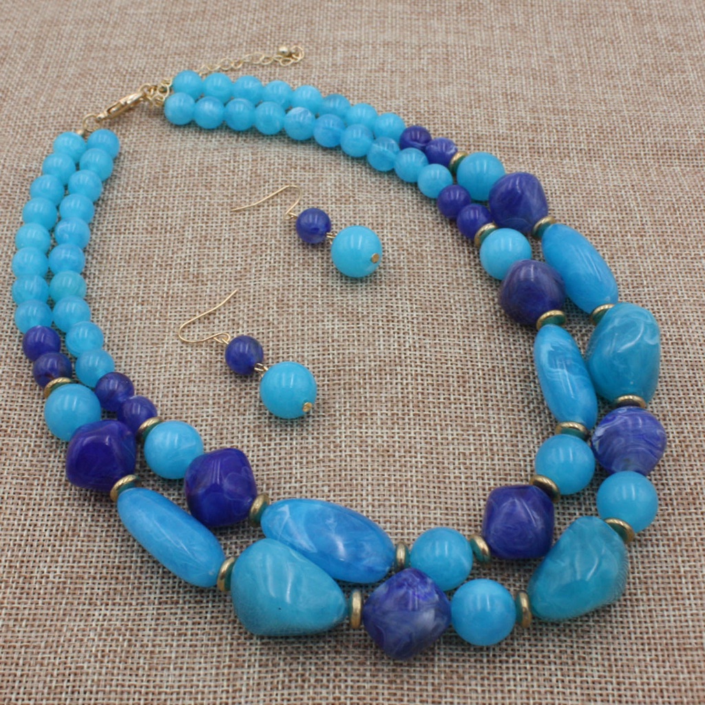 Bộ Vòng cổ Và Đôi Khuyên Tai Kiểu Dáng Sang Trọng Cho Nữ