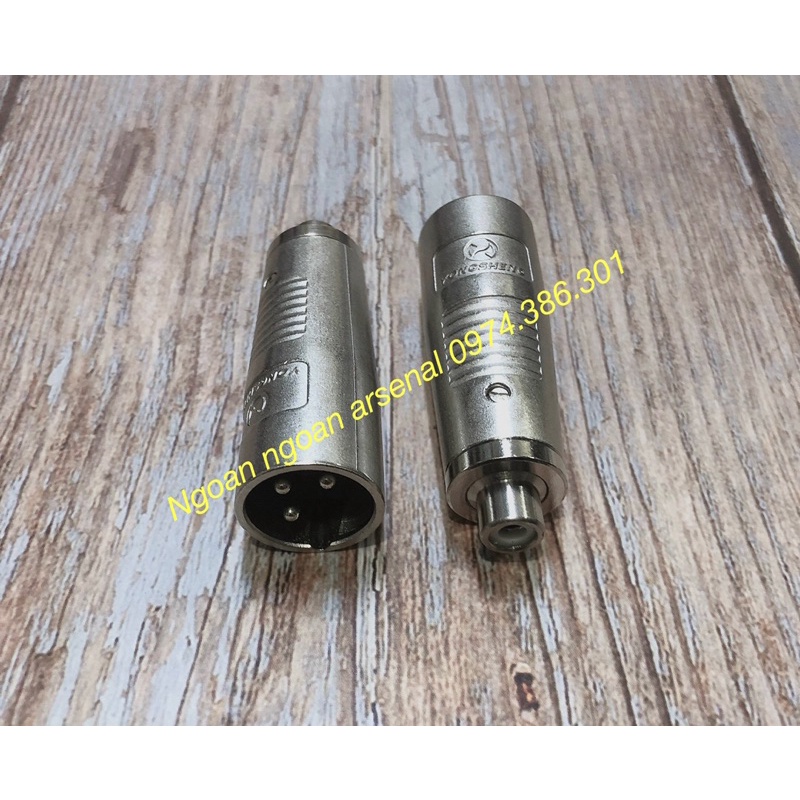 jack rắc chuyển canon xlr cái ra jack hoa sen rca av cái nhập khẩu YS cao cấp