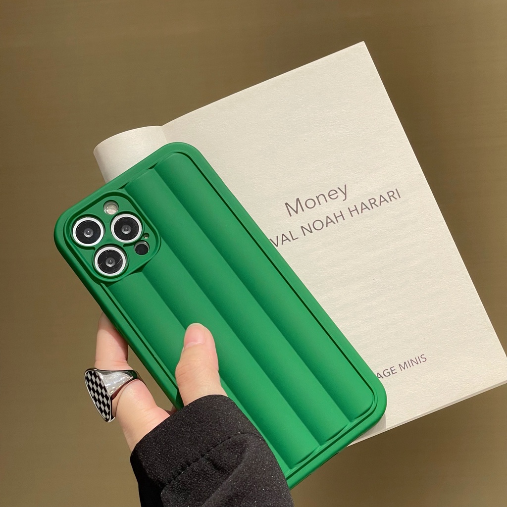 Ốp Điện Thoại TPU Mềm Họa Tiết Sọc Xanh Lá Thời Trang Mới Cho iphone 14 14 pro max 13 pro max 12 pro max 11 pro max 13 12
