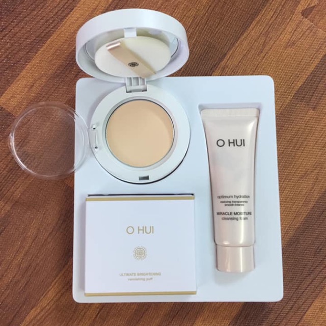 Phấn phủ ohui siêu mịn ohui ultimate brightening varnishing pact