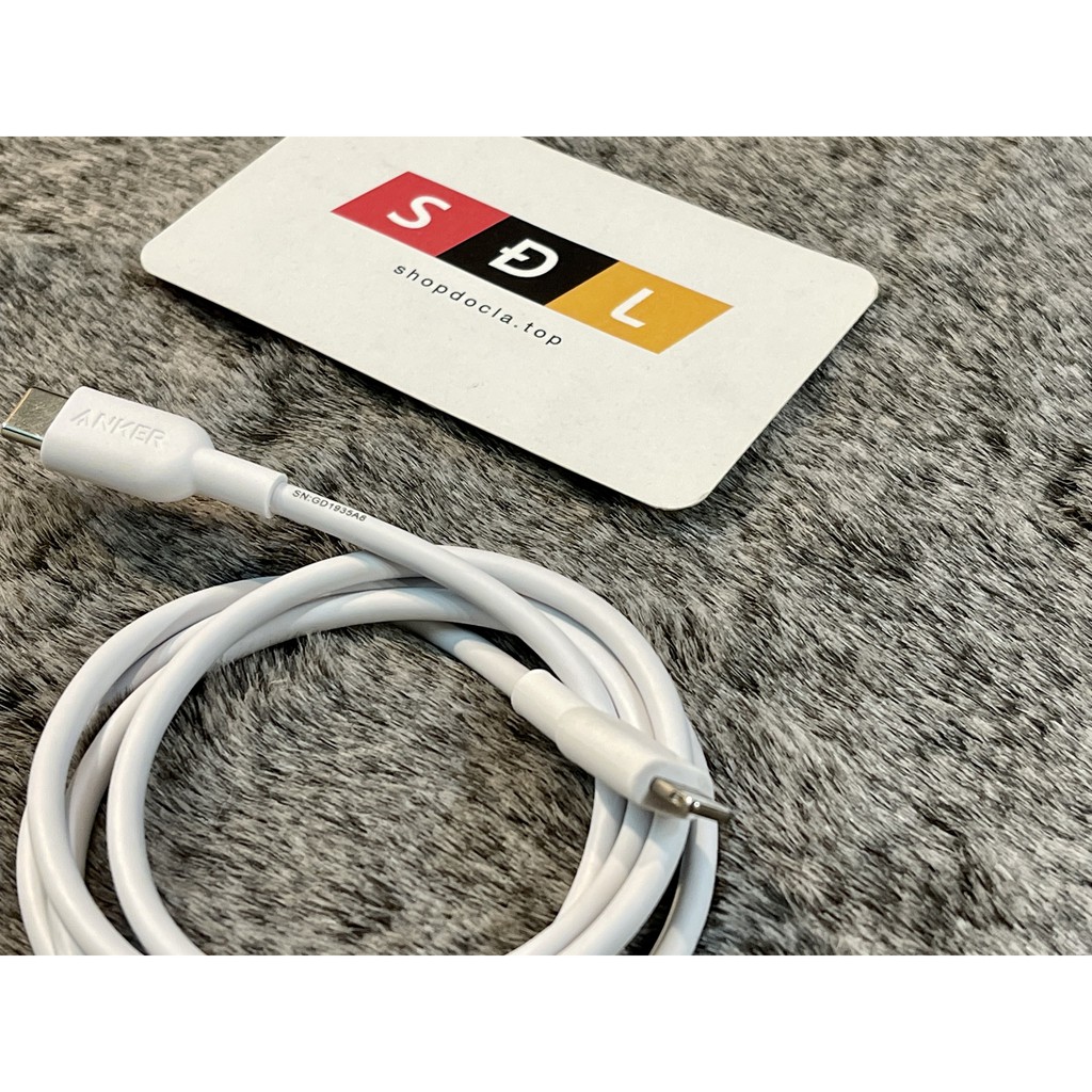 Cáp Anker PowerLine II Lightning to USB-C dài 0.9m A8632