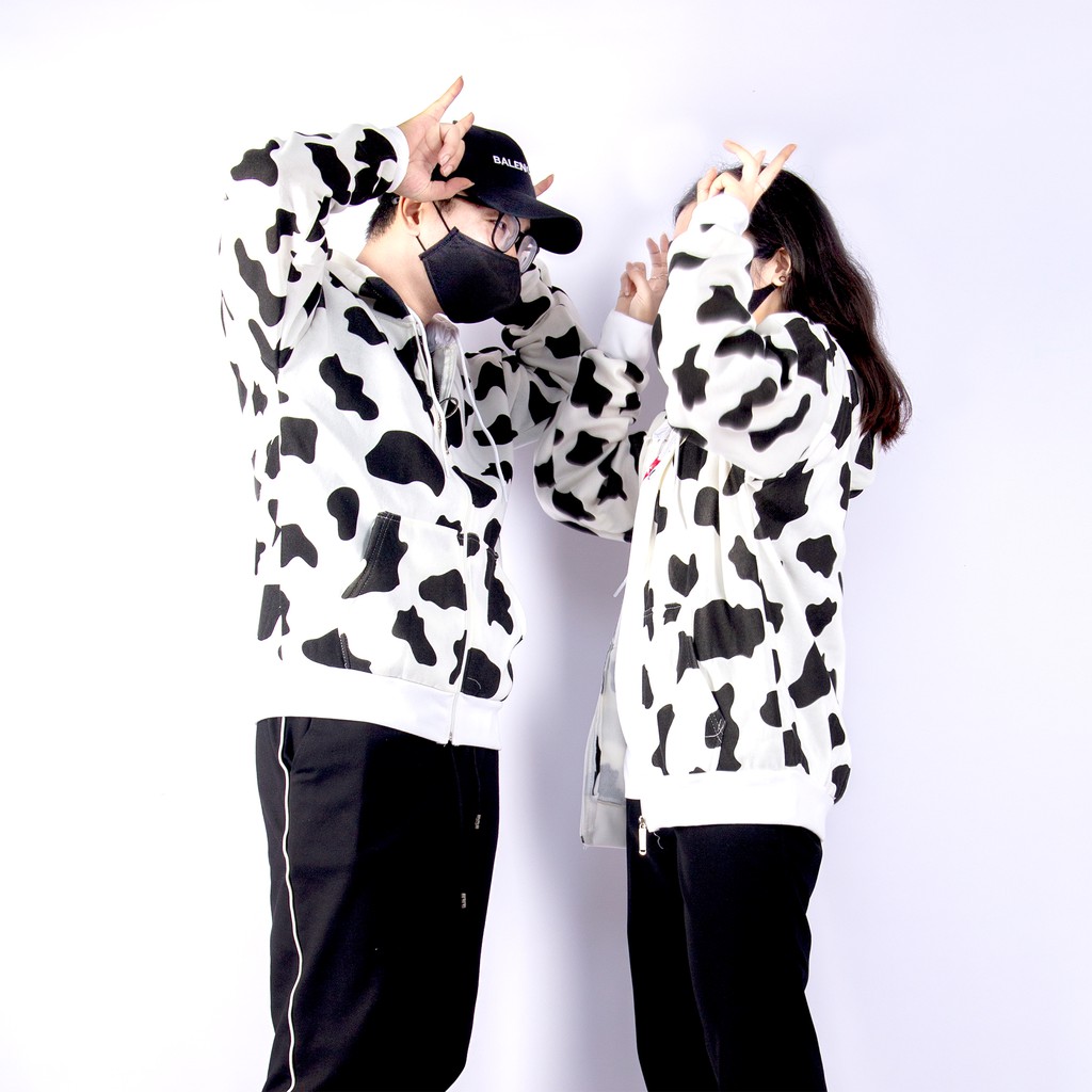 Áo khoác hoodie nỉ Bò Sữa unisex nam nữ GAZU, áo khoác đôi có mũ đẹp form rộng-GZ420 | BigBuy360 - bigbuy360.vn