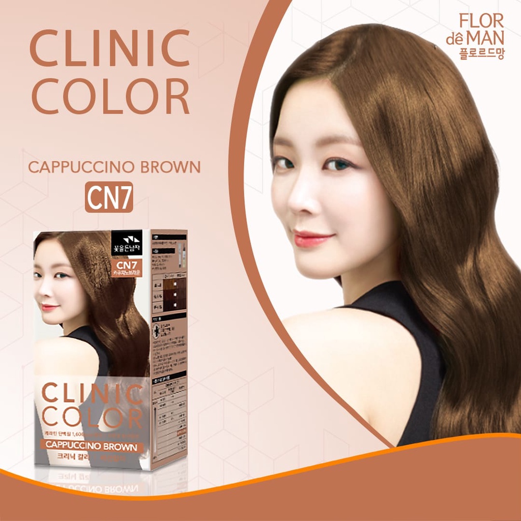 Màu Nhuộm Hàn Quốc bóng mượt tóc chứa Keratin 1200mg Clinic Color