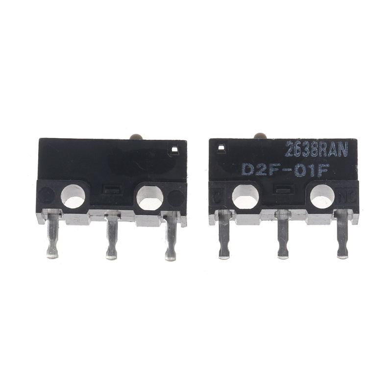Set 2 Nút Công Tắc Micro Màu Xám D2F-01F