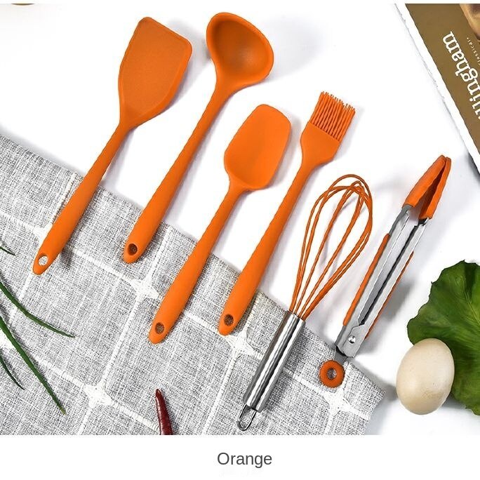 Silicone Bộ Dụng Cụ Nấu Ăn Mini Bằng Silicon Chịu Nhiệt Độ Cao Tiện Dụng Cho Bé
