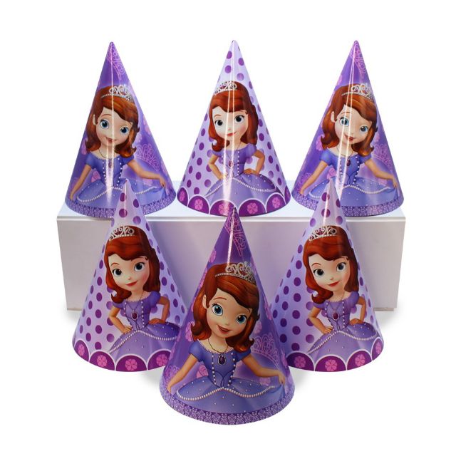 Set giấy mega trang trí sinh nhật chủ đề công chúa sofia