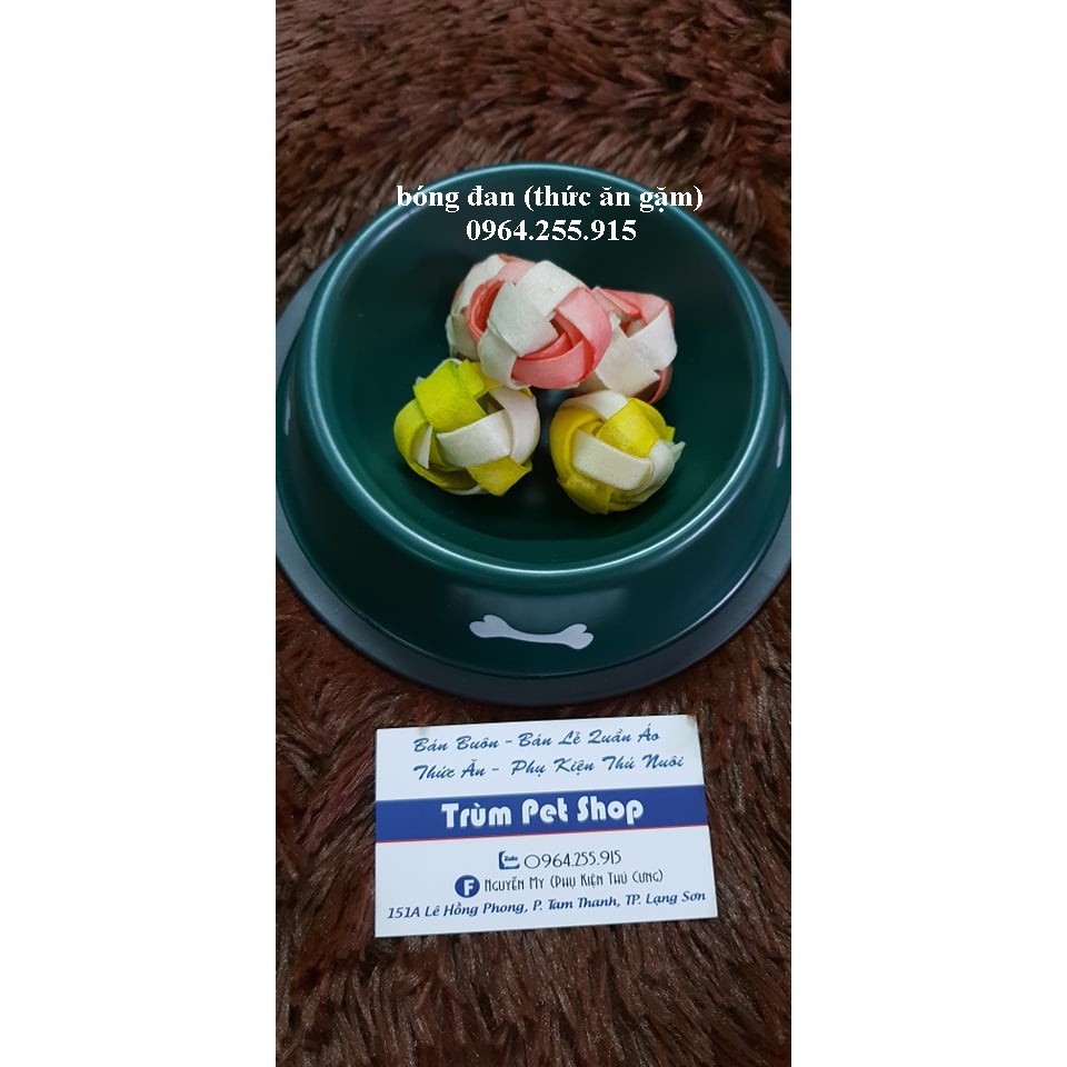 thức ăn gặm (bóng đan)