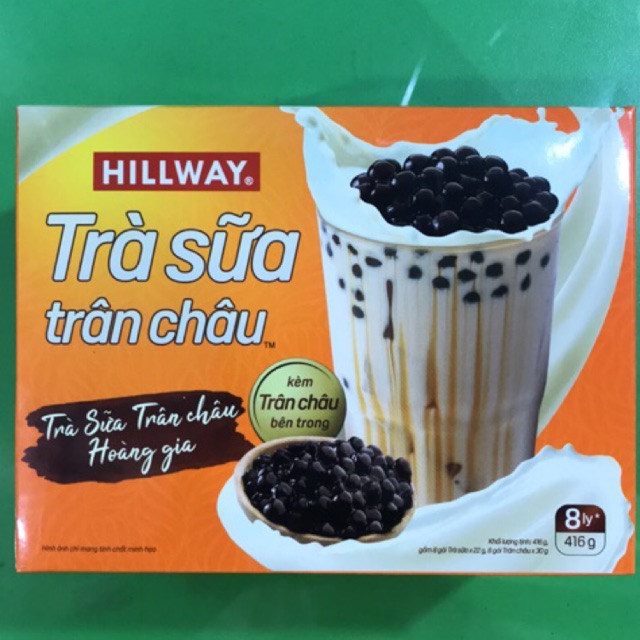 [Mã GROXUAN1 giảm 8% đơn 150K] Trà sữa Hillway 260g (trà + trân châu 5x22g+5x30g)