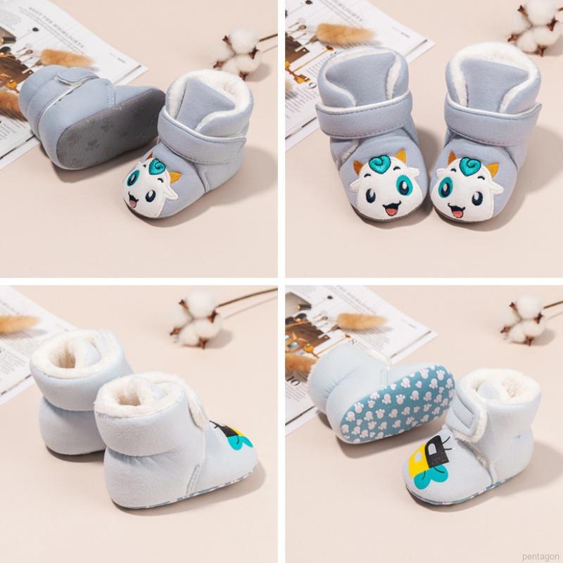 Giày bốt cổ cao đế mềm chống trượt cho bé tập đi