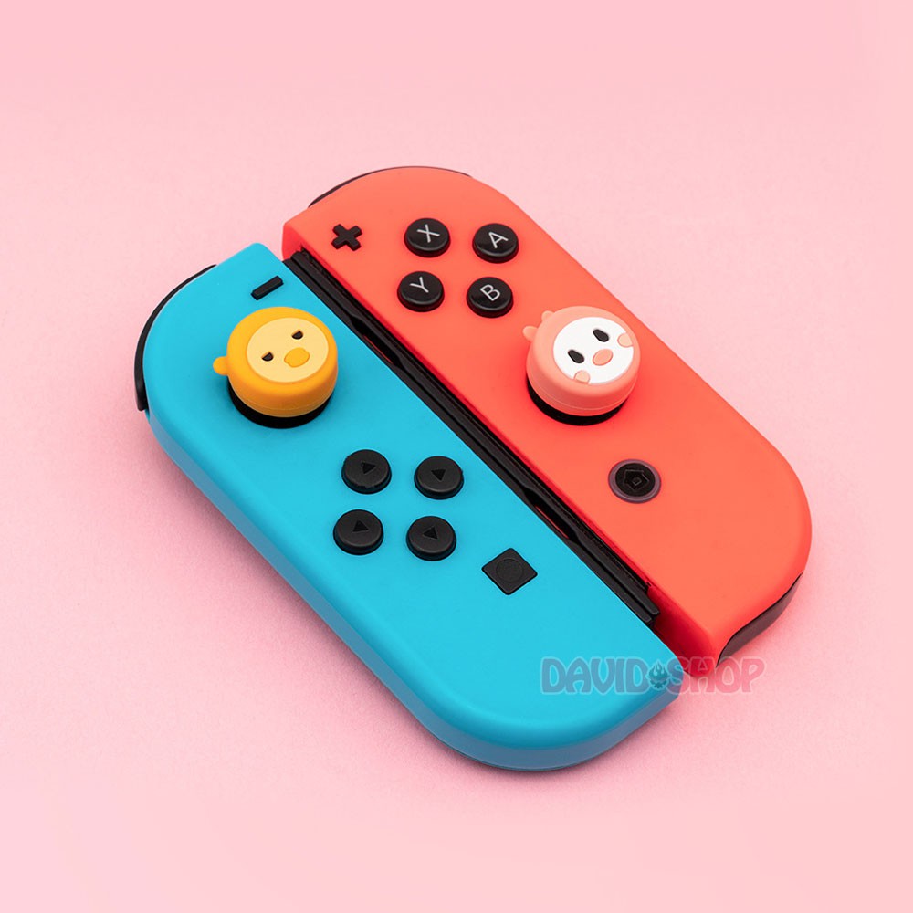 Núm bọc analog Thỏ &amp; Vịt hãng Geekshare cho Joy-Con - Nintendo Switch / Nintendo Switch Lite