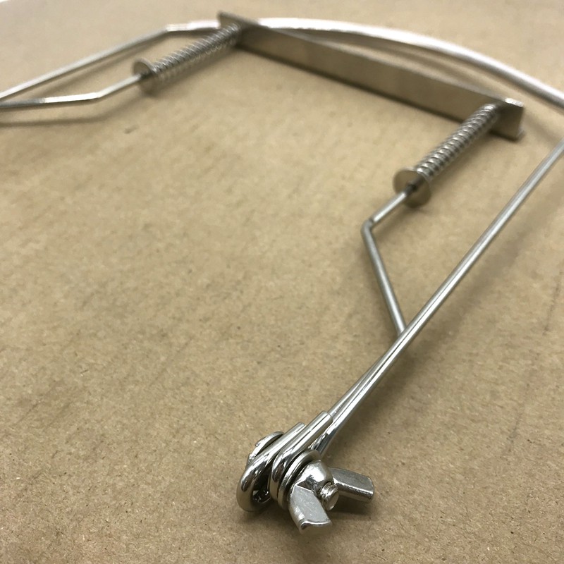 Harmonica Neck Holder 10 Holes Blues Harp Mouth Organ Stand Harmonic Rack -Silver