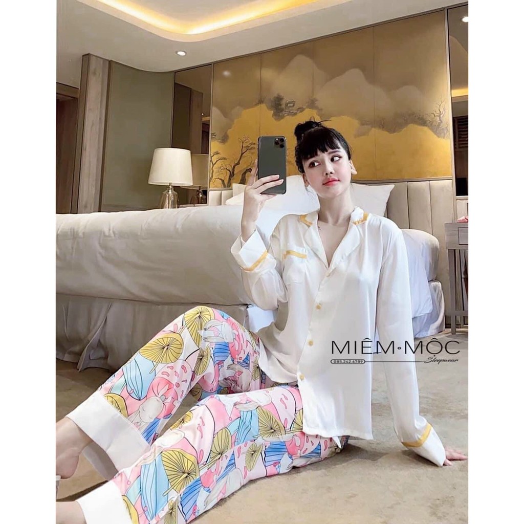 [ FREESHIP + MIỄN PHÍ ĐỔI TRẢ ] Đồ bộ Pijama lụa Satin 💟 Hàng loại 1 siêu HOT HIT