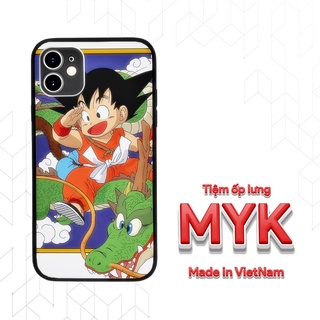 Ốp Lưng Goku và rồng xanh dễ thương đáng yêu cho Iphone 5 6 7 8 Plus 11 12 Pro Max X Xr GOKPOD00346